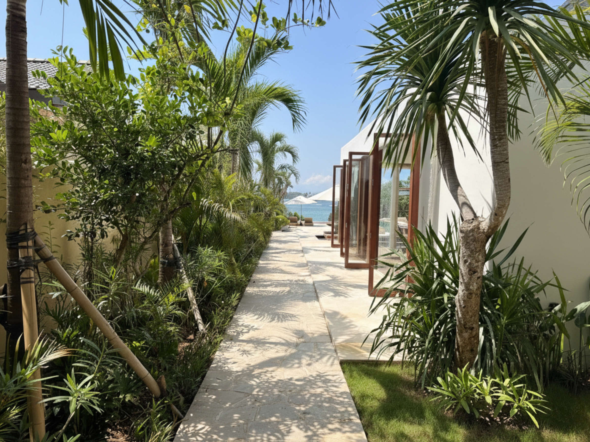 Villa exterior and details