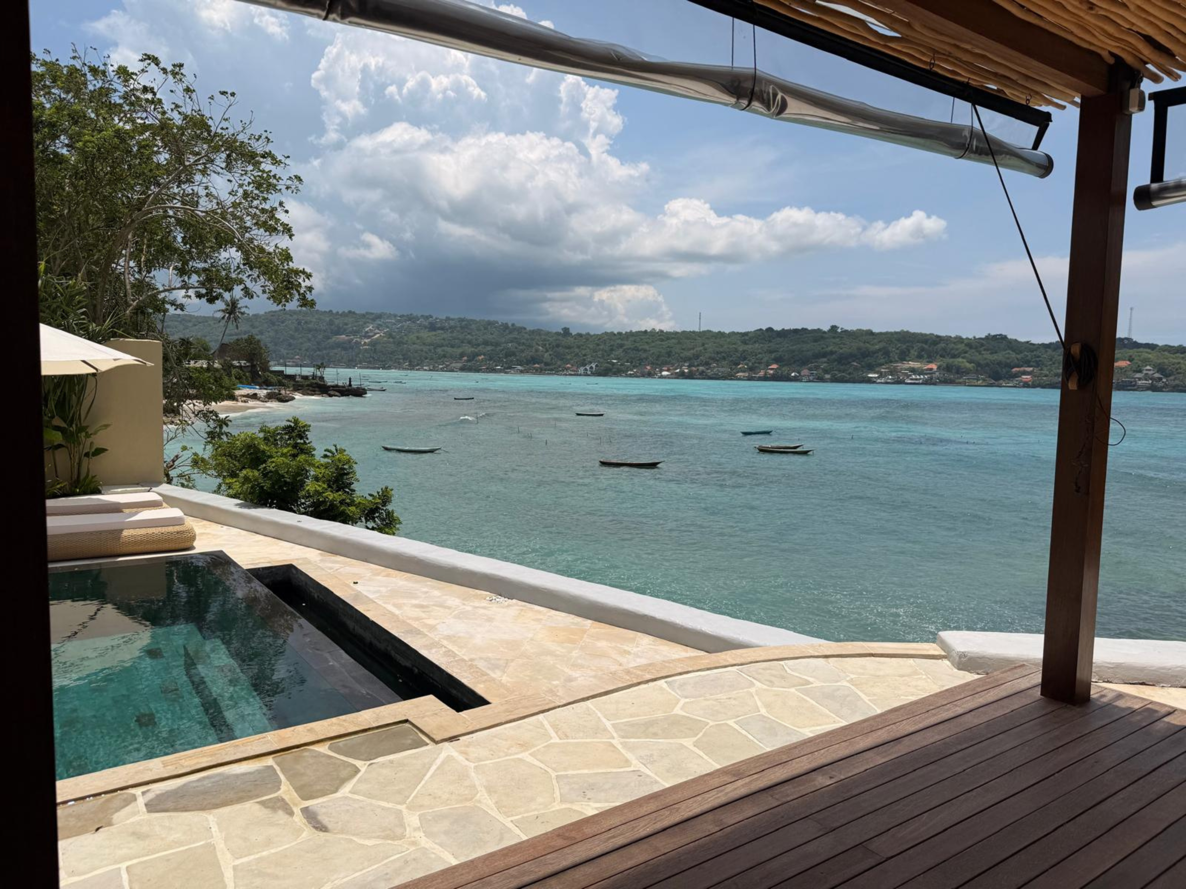 Panoramic ocean view from Villa Kingfisher