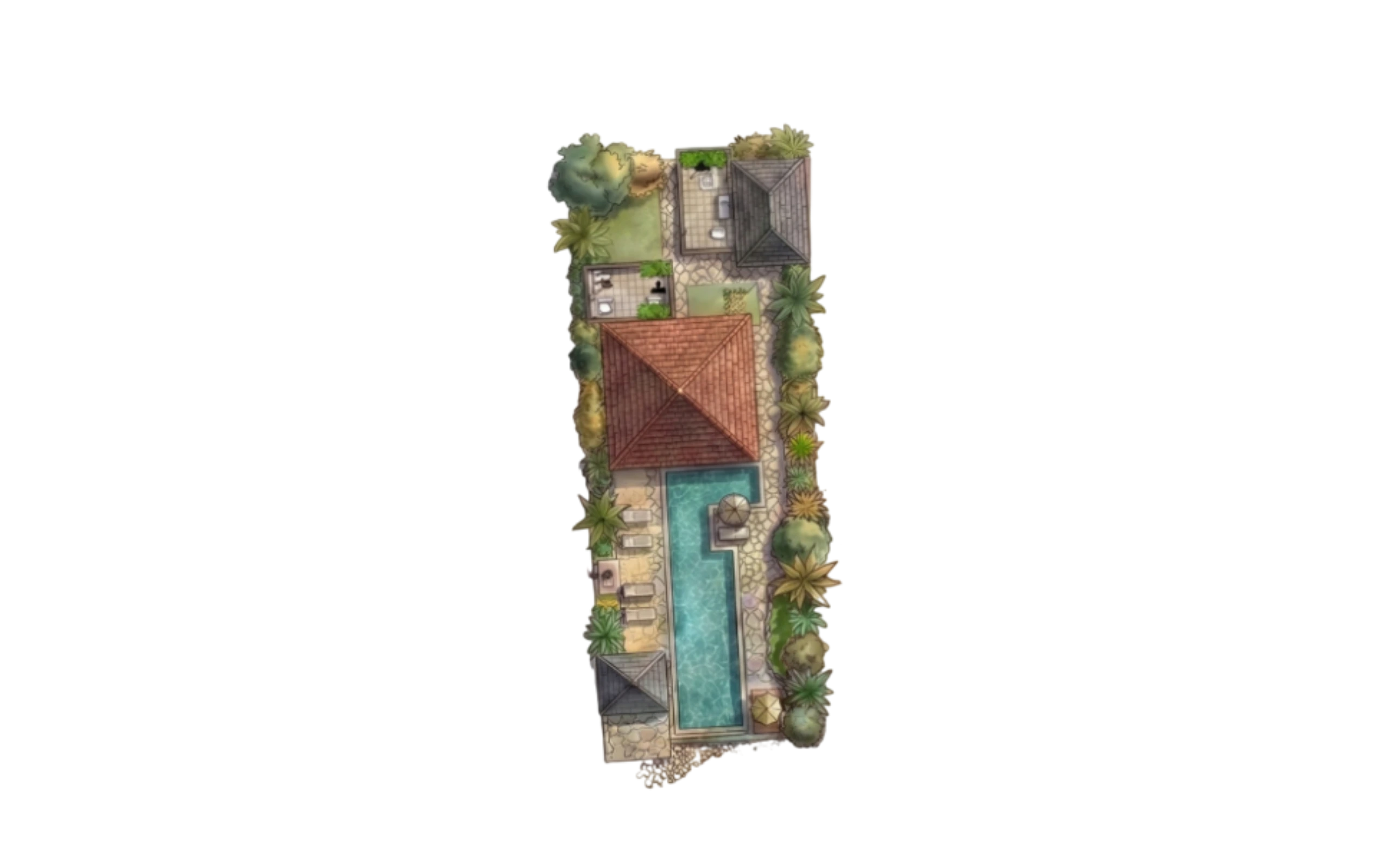 Villa configuration layout