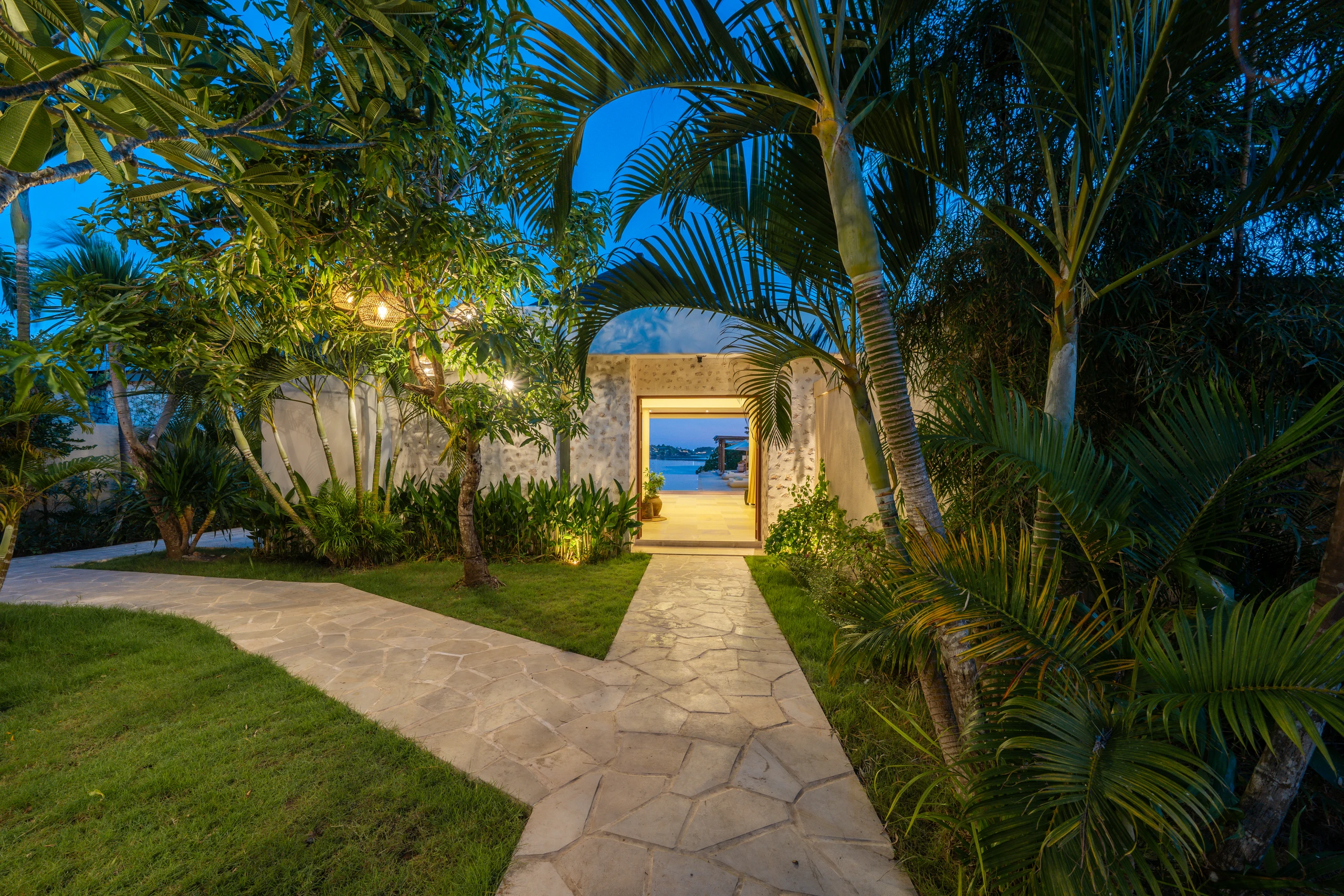 Entrance of the villa