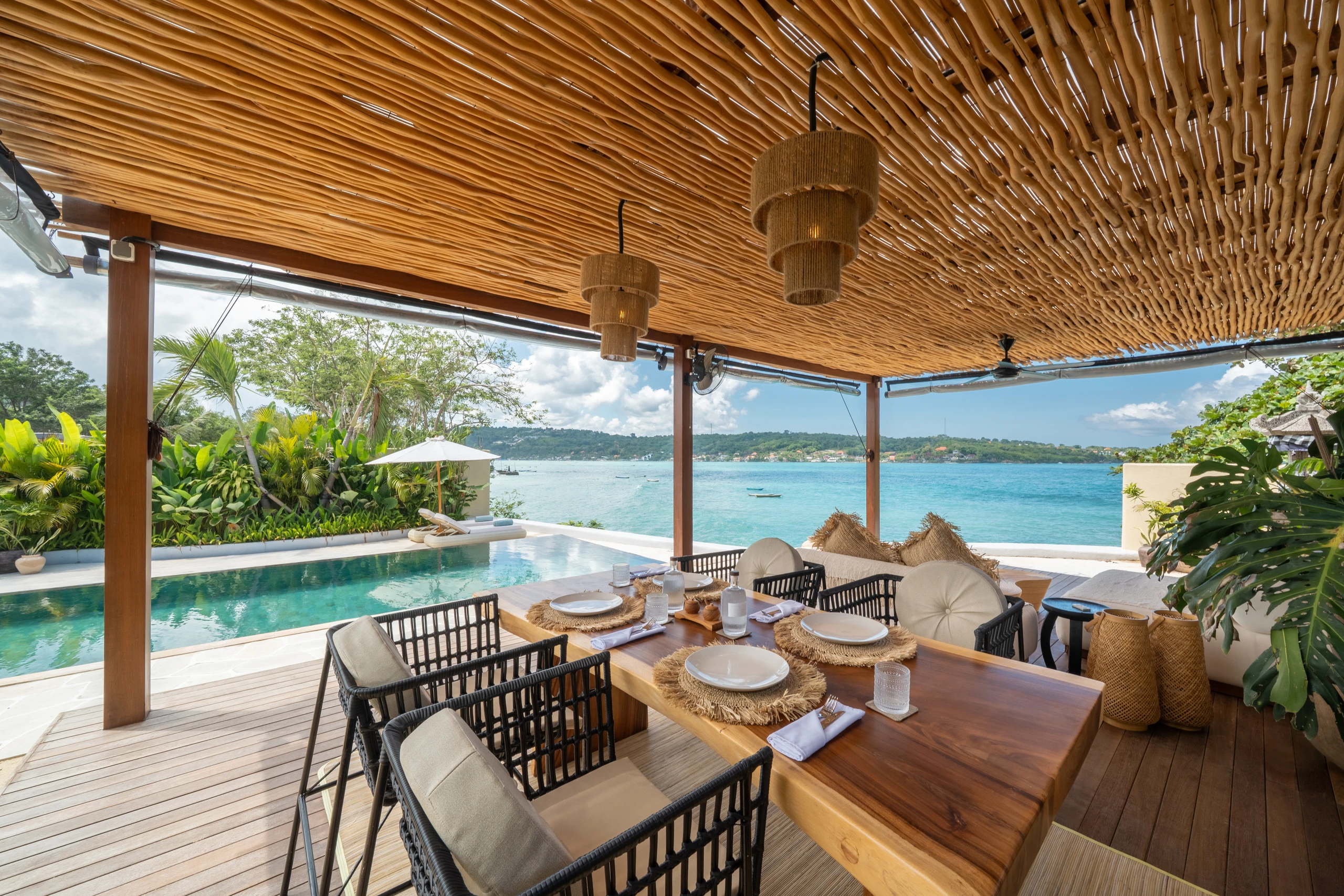 Panoramic ocean view from Villa Kingfisher
